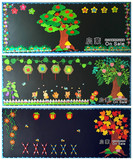 大型小学黑板报幼儿园装饰花草树木主题墙贴组合创意班级布置板报