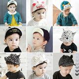 春夏天宝宝儿童遮阳帽 春秋鸭舌棒球帽子婴儿女男童0-1-2岁造型帽