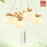 日式中式卧室客厅书房阳台宜家简约田园实木原木餐厅吊灯创意灯具