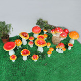 花园庭院小品摆件园林景观设计装饰工艺品植物仿真蘑菇雕塑摆设