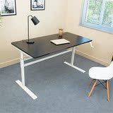 启健 手动手摇升降桌电动智能可升降办公桌站立式电脑桌1.6米101A