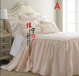 北欧软包小户型儿童床 美式现代公主双人床1.8米新古典布艺床婚床