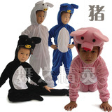 冲冠促销连体动物造型表演服饰成人儿童舞台演出服装话剧四只小猪