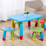 儿童桌椅 幼儿园桌椅子宝宝学习桌椅彩色塑料游戏桌画画桌