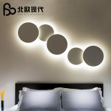 北欧现代简约主义风格客厅卧室壁灯设计师灯工业商业 LED月食壁灯