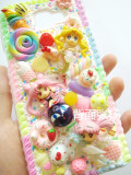 日本正版美少女战士iPhone6S/plus/5s奶油手机壳原创意个性挂绳