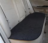 免捆绑汽车坐垫后排后座垫夏季超薄亚麻凉垫无靠背单片防滑车垫