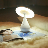 doulex创意蘑菇空气净化器led充电台灯儿童护眼灯阅读灯