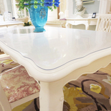 PVC透明桌垫软玻璃桌布防水防烫塑料台布加厚茶几垫子水晶板 欧式