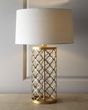包邮金色镂空铁艺欧式美式经典复古怀旧金色客厅样板房卧室台灯