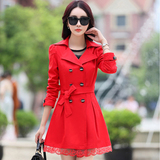 春装新款20-25-30-35-40-45岁女装外套韩版气质显瘦修身女式风衣