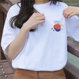 夏季新款短袖韩国东大门ulzzang卡通印花百搭学生纯棉T恤女包邮
