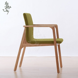实木餐椅北欧宜家新中式新古典欧式美式布艺软包餐椅家用现代简约