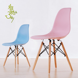 简约伊姆斯椅塑料靠背椅设计师椅子咖啡馆餐椅洽谈奶茶店快餐桌椅