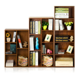 宜家置物柜收纳柜自由组合格子柜书柜简易木质储物柜书架书柜子