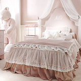 童床女孩布艺房软床单人床粉色套房家具韩式公主床创意小床可定制