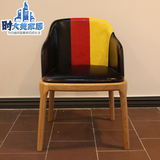 宜家 咖啡椅实木餐椅 扶手吧椅北欧日式椅子 高档酒店 茶餐厅椅