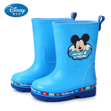 迪士尼儿童雨鞋男童女童防滑雨靴子套鞋水鞋卡通小孩学生中筒胶鞋