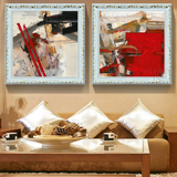 创意卧室床头挂画客厅沙发背景墙抽象派装饰画简约风格油画