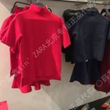 薛鑫Xin北京专柜正品代购ZARA2016高领针织衫短袖新年红6254/093