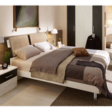 卧室双人床组合北欧板式床1.5米大床简约现代双人床1.8米婚床类