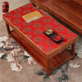 定制现代中式古典婚庆荷花桌旗客厅电视柜餐桌布艺茶几长方形桌布