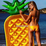 美国正品！水上充气鳳梨菠萝浮排充气水果游泳圈成人充气浮床气垫