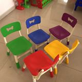 批发幼儿园椅子加厚靠背椅可升降儿童塑料学习写字椅家用餐椅板凳