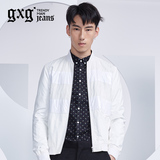 gxg.jeans男装飞行夹克新款春装潮流时尚休闲修身jacket#51621152