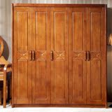 吉来克斯中式实木衣柜家具现代简约2门三门4门平开门橡木整体衣柜