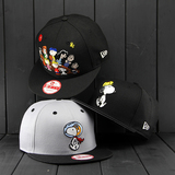 MLB棒球帽女韩版史努比嘻哈帽NY平沿帽男春夏天代购欧巴潮牌帽子