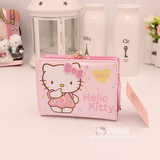hello kitty钱包女短款韩版学生卡通凯蒂猫钱包可爱儿童钱包钱夹