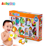 婴儿玩具 澳贝牙胶摇铃新生儿宝宝玩具0-3-6-12个月1岁早教礼盒装