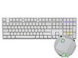 Ducky魔力鸭奶酪绿ONE108键机械键盘白色PBT热升华键帽绿色字体