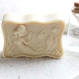 美人鱼DIY手工皂模具冷制皂洁面皂盐雕肥皂 硅胶模具香皂烘焙模具