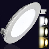 超薄LED筒灯双色三色面板灯开孔8公分2.5寸4寸5寸3W5W9W12W15W18W