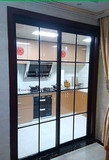 上海厨房推拉门 隔断移门 客厅阳台卫生间玻璃门铝镁钛合金门定做