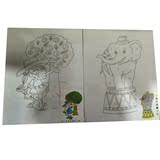 儿童水彩画涂鸦画板DIY手绘卡通画填色画 数字油画20.3x25.5