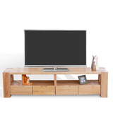 全实木电视柜1.8米白橡木质12厘米超粗腿四抽屉地柜北欧简约现代