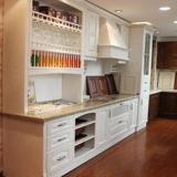 名肯 重庆整体实木橱柜定做美国红橡欧式厨房原木厨柜门板定制