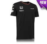 F1 4S店工作服迈凯轮本田车队McLaren赛车服汽车维修衣服短袖T恤