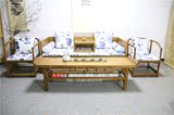 老榆木免漆罗汉床现代新中式 明式仿古实木罗汉床沙发榻禅意家具