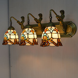 欧式创意镜前灯 卫生间 简约时尚梳妆台LED复古铁艺浴室镜柜灯