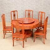 实木家具红木家具正宗大果紫檀缅甸花梨1.2米明式梳子圆桌
