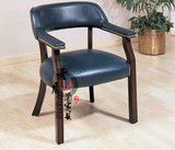 新款美式复古实木餐椅简约单人休闲椅高档酒店餐厅餐椅咖啡椅书椅