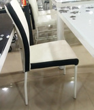 黑白PU皮欧式餐椅休闲椅子现代简约时尚办公椅宿舍椅餐厅椅限包邮