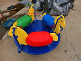 户外儿童塑料转椅蘑菇多座儿童转椅 幼儿园室外卡通转椅儿童乐园