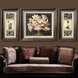 美式客厅沙发背景墙装饰画挂画 玄关走廊过道墙画壁画单幅百合花