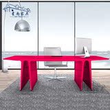 意大利品牌大气老板桌创意时尚书桌高端家具办公桌电脑桌个性定做
