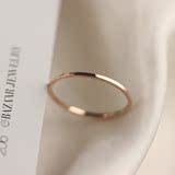 2016新款韩版时尚小女人极细特细玫瑰金彩金戒指指环钛钢尾戒中指